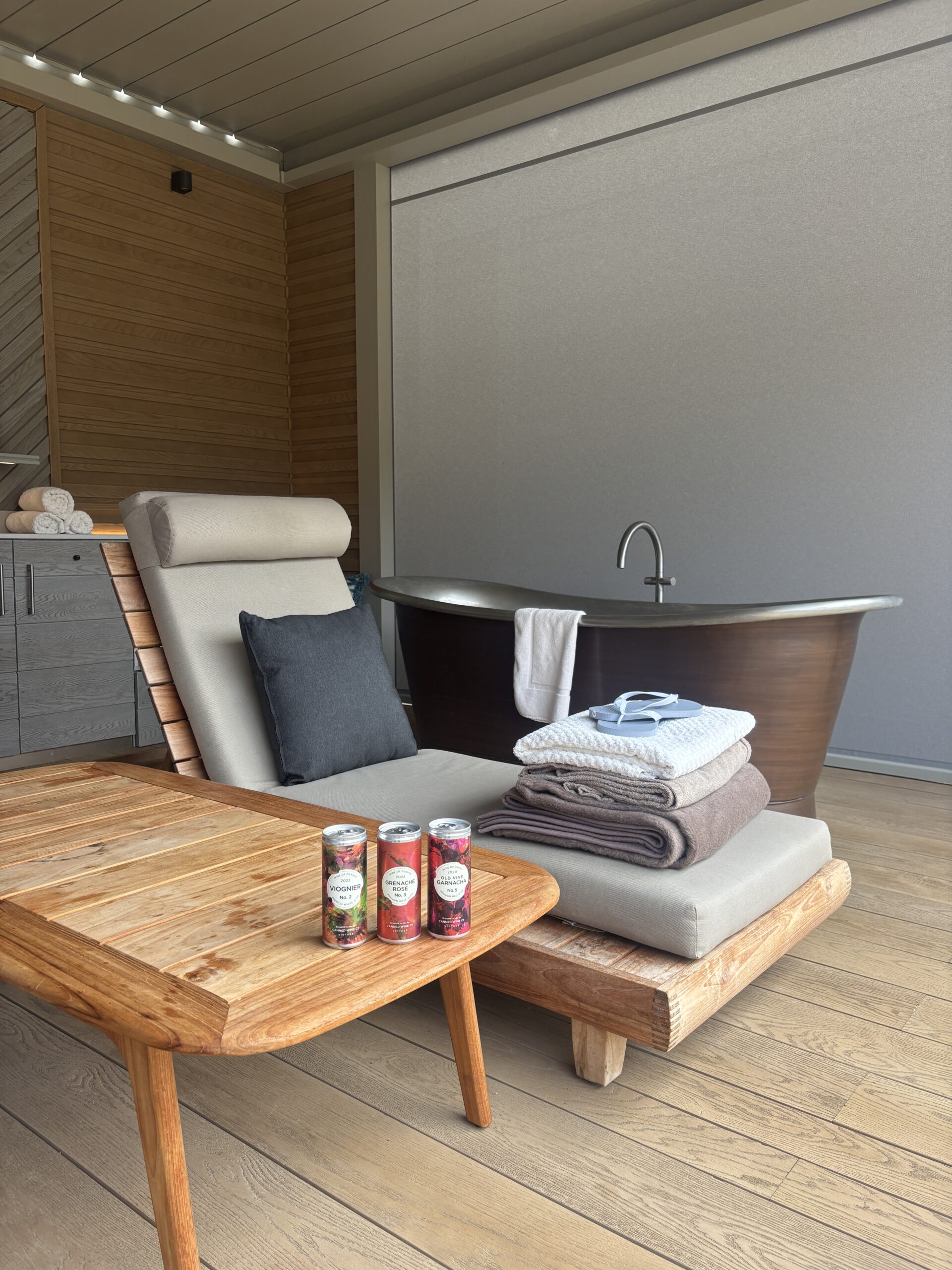 Pennyhill Park Hotel with Canned Wine Co. in the Spa