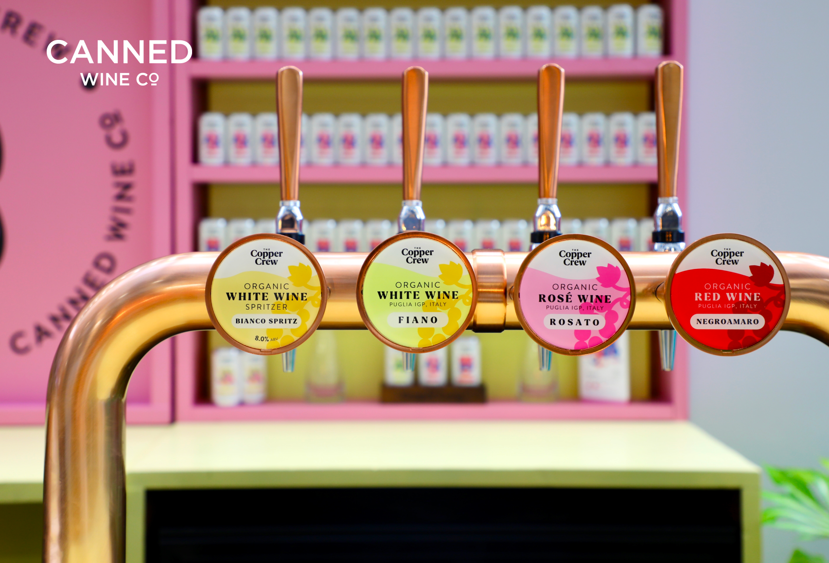 Wine on tap lineup