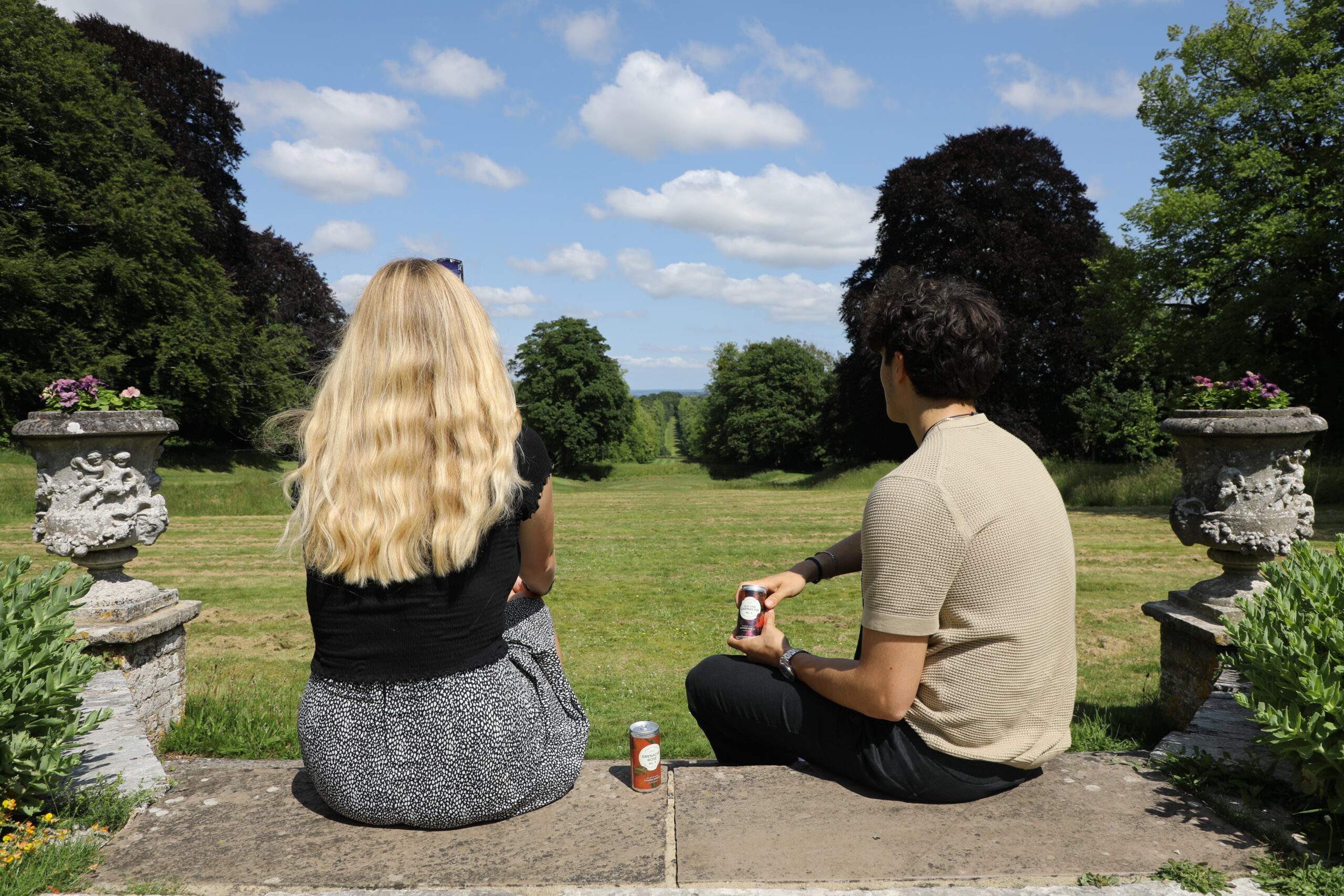 Romance on the lawn at Lainston House